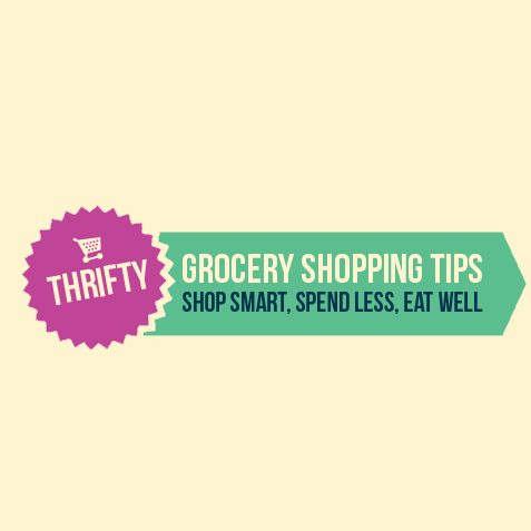 Thrifty Grocery Shopping Tips - Eat Well For Less [Infographic]
